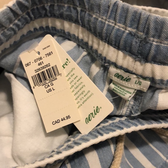 NEW WITH TAGS — American Eagle soft pinstripe shorts with pockets. - Picture 3 of 4